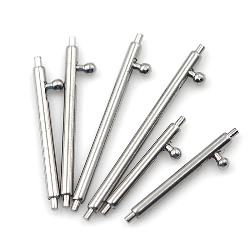 10pcs 16mm 18mm 20mm 22mm 24mm Stainless Steel Bars Strap Link Pin Quick Release Watch Band Single Switch Spring