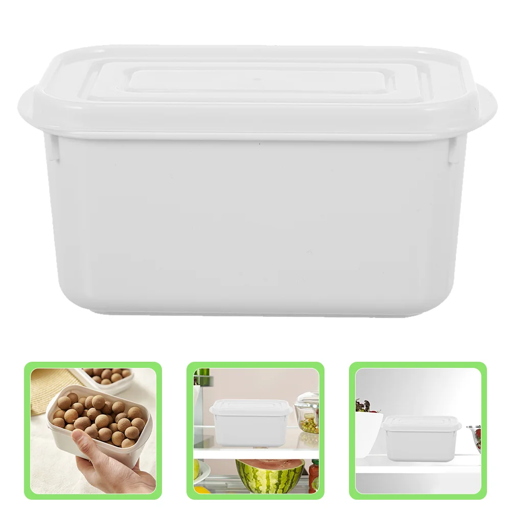 

Refrigerators Butter Box Holder with Lid Household Container Convenient Wear-resistant White Reusable Keeper