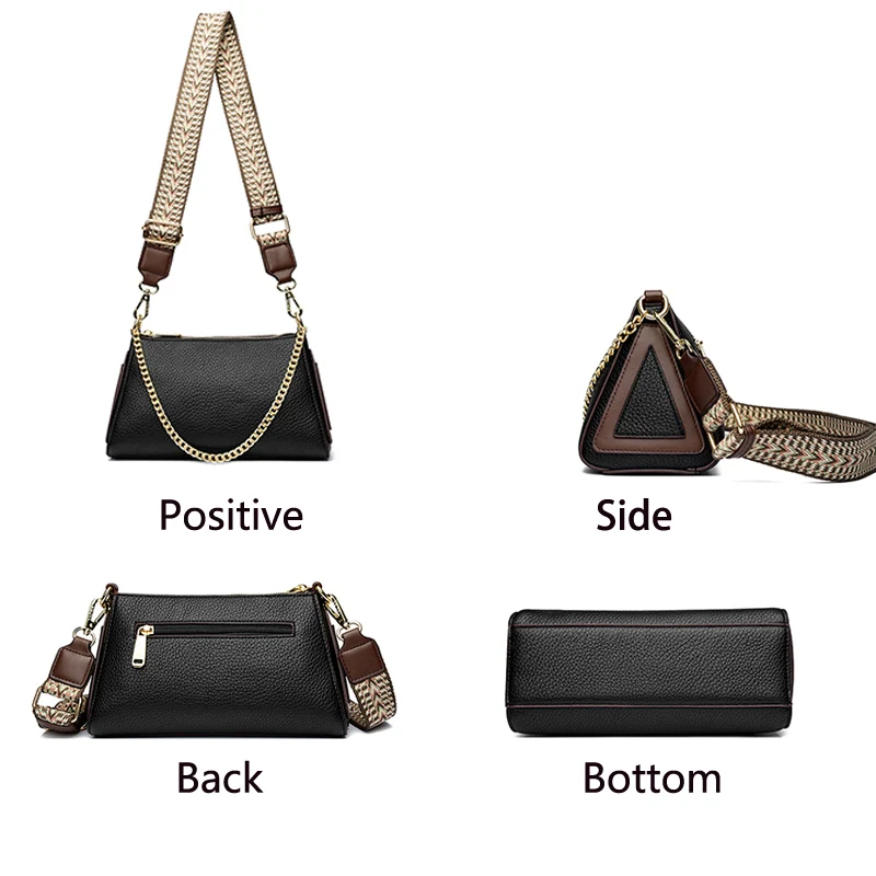 Fashion lady leather bags High Quality chain bags for women 2024 new luxury handbags Womens Crossbody bag lady Shoulder bag