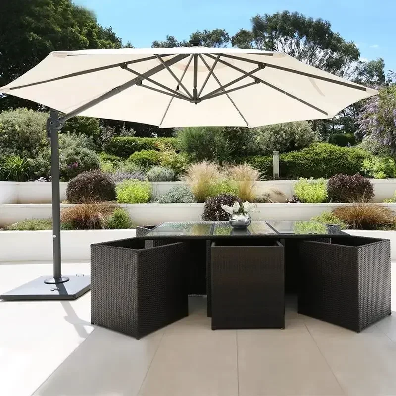 

-Outdoor Open-air Umbrella, Garden Courtyard, Folding Security Guard Box, Umbrella, Outdoor Large Roman Umbrella, Sun Umbrella