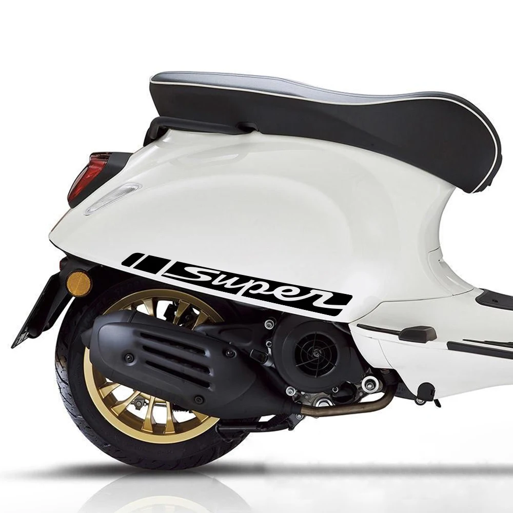 2pcs Creative Super Sport Motorcycle Vinyl Sticker For Vespa GTS 250 GTS 300 GTV 250 GTV 300 GTS250 GTS300 GTV300 GTV300 Scooter