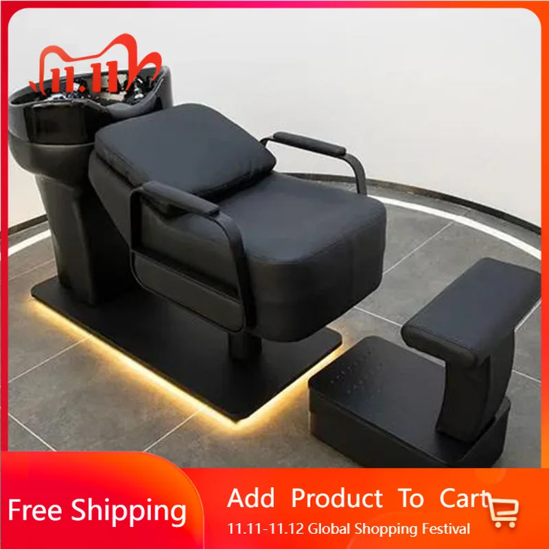 

Equipment Japanese Shampoo Sink Treatment Put on Makeup Head Spa Bed Shampoo Chair Basin Barber Cama Champú Trendy Furniture