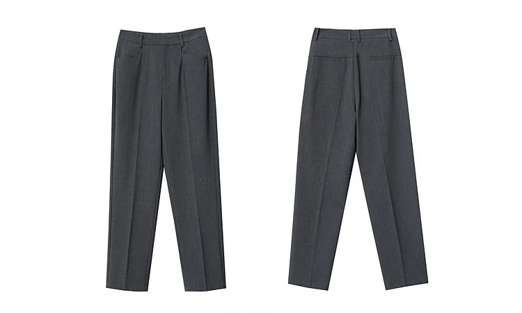 Amii Women Pants 2026 Autumn New Commuter Basic Style Tapered Pants Casual Women's Solid Versatile Ankle-Length Pants 12641091