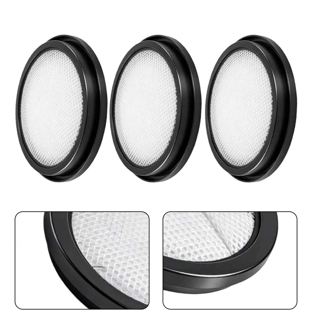 Vactidy V8 HEPA Filter Kit 3 Pack Washable Replacement Parts Cordless Vacuum Cleaner Accessories Home Pet Hair Cleaning Tool Set