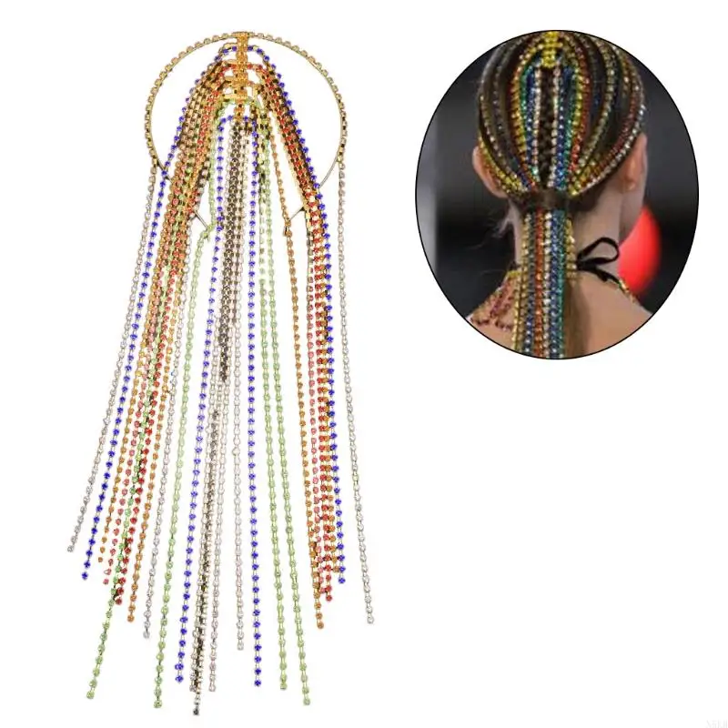 N5KB retro voor Tassel Handmade Bridal voor hoofdaccessoire voor feest wo