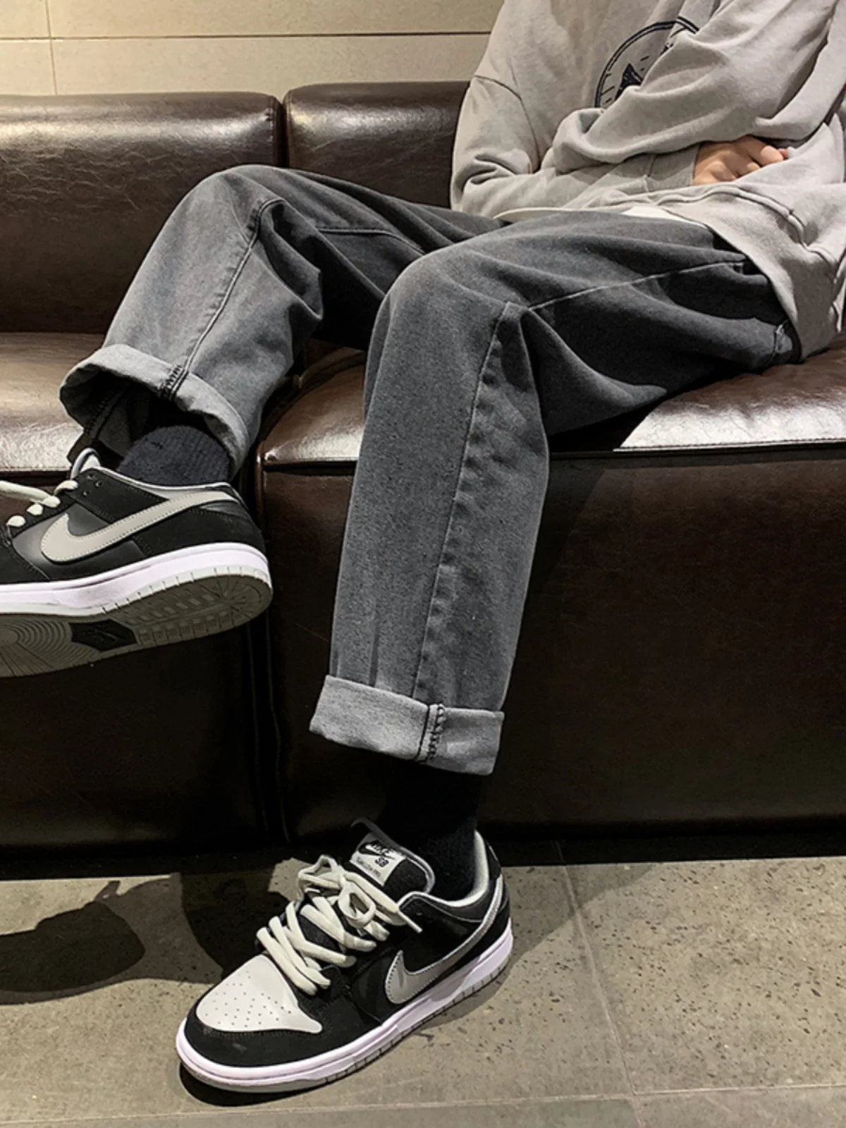 

Мужские джинсы в стиле ретро, свободные, прямые, в американском стиле, длинные брюки, весна-осень, новый тренд, брендовые, повседневные, для молодежи, на каждый день