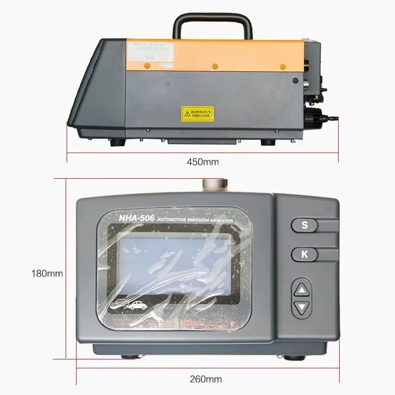 Car Automobile HC CO CO2 O2 NO NHA-506 Concentration Universal Emission Detector