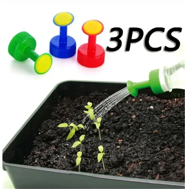 Bottle Cap Sprinkler Pot Watering Bottle Nozzle Head Plastic Watering Can Mist Sprayer Nozzle Irrigation Shower Head 3pcs/lot