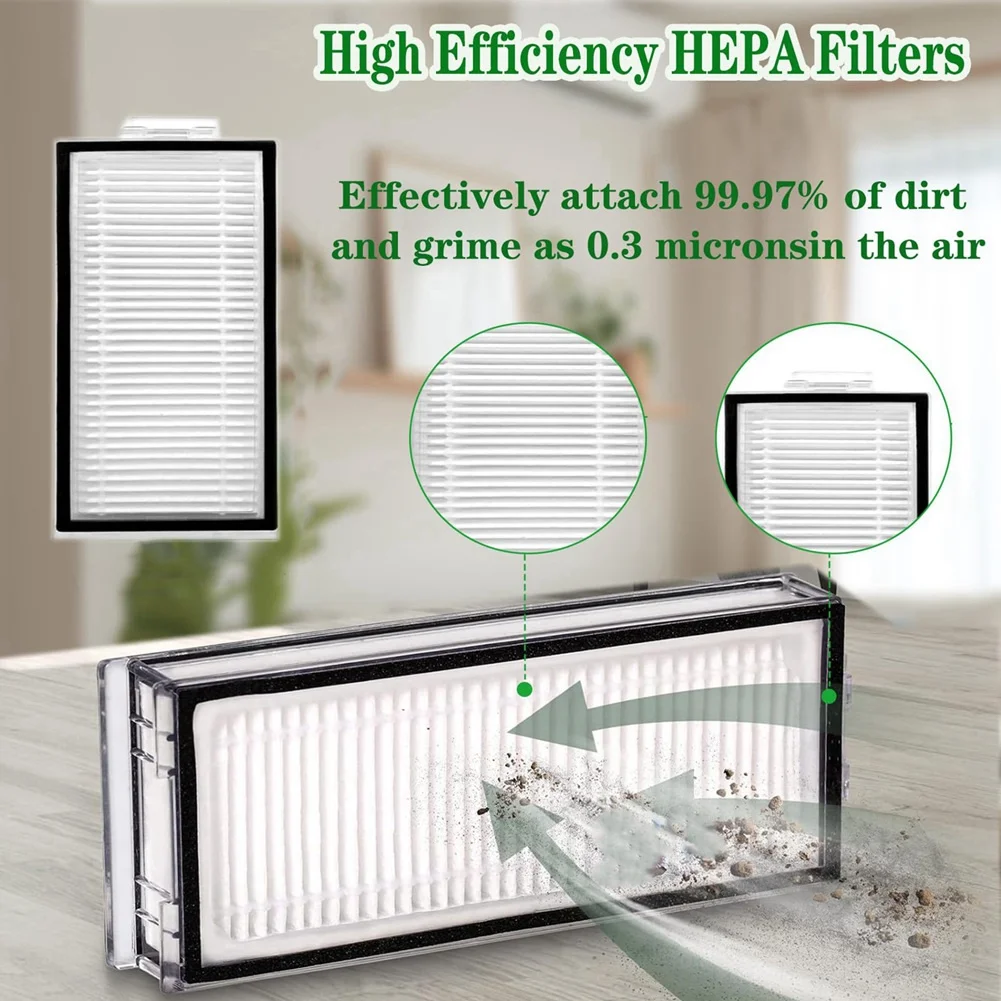 Комплект запасных частей для пылесоса ABKR для набора деталей для пылесоса Roborock Q7 / Q7+ / Q7 Max / Q7 Max+