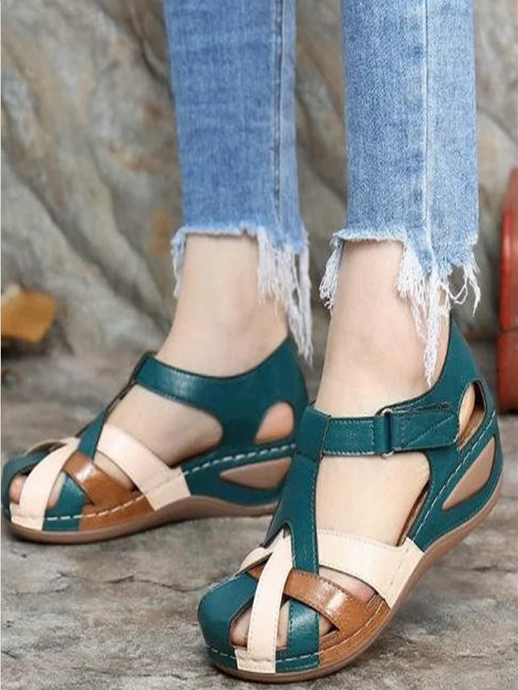 Mode Frauen Sandalen Wasserdichte Slip auf Runde Weibliche Hausschuhe Casual Komfortable Outdoor-Mode Sommer Plus Größe Schuhe Frauen – Detail 11