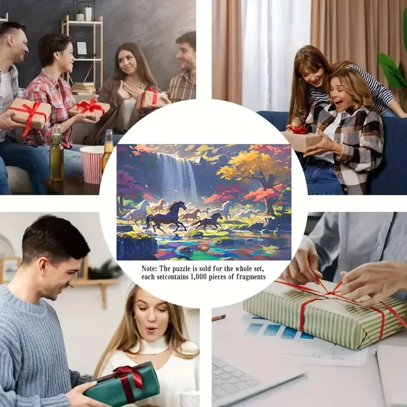 Natural Scenery Jigsaw Puzzles 120/300/500/520/1000/1314 Pcs  Wooden Puzzles Decompression Toy for Adults Family Game Bedroom