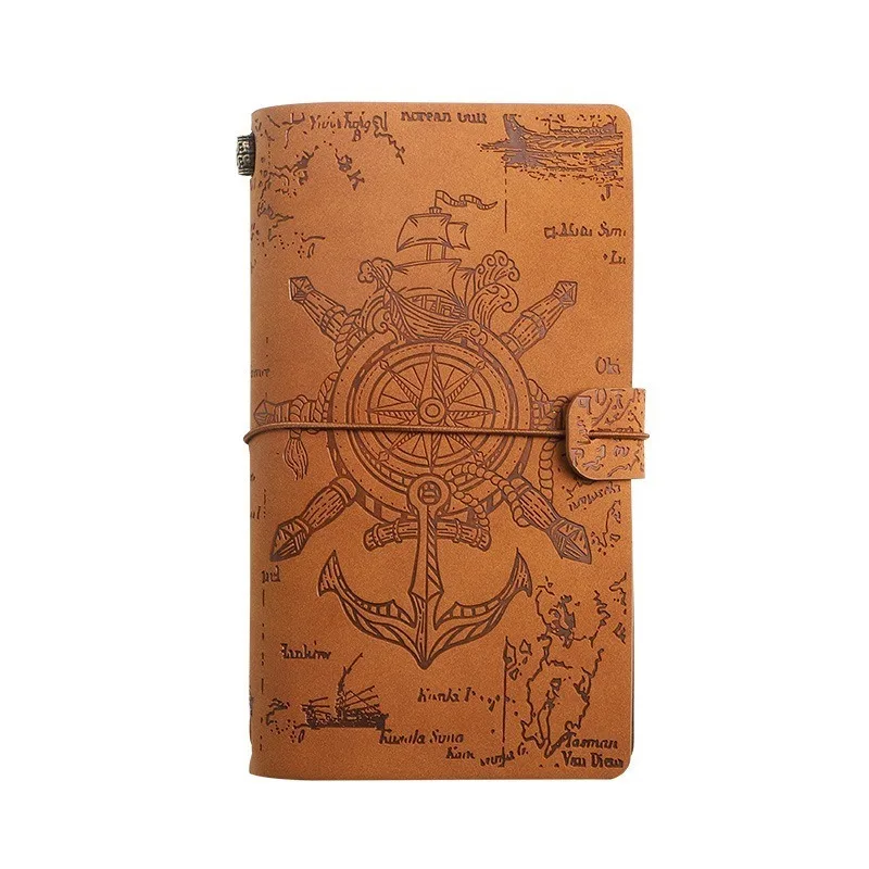 Kraft Paper Notebook Set Vintage Strap Design Creative Diary Handbook For Daily Journal Writing School Stationery
