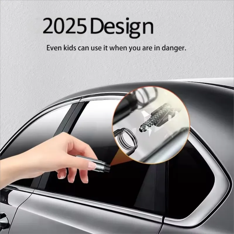 Emergency Car Escape Tool-Seatbelt Cutting Safety Hammer In Aluminum Alloy Designed Cutter For Vehicle Rescue