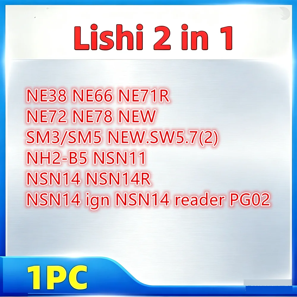 Lishi 2-in-1-Werkzeug NE38 NE66 NE71R NE72 NE78 NEW SM3/SM5 NEW.SW5.7(2) NH2-B5 NSN11 NSN14 NSN14R NSN14 ign NSN14 Lesegerät PG02 – Detail 1