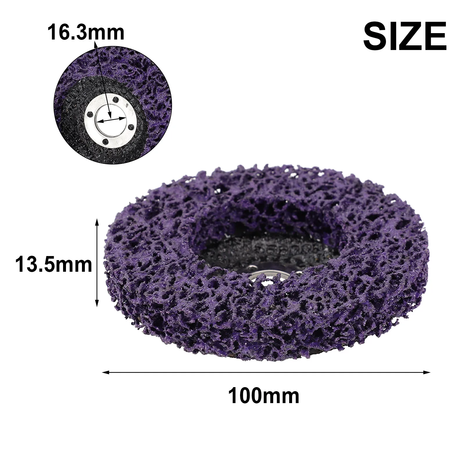 1PC Poly Strip Disc Abrasive Wheel Paint Rust Remover Clean Grinding Wheels For Durable Angle Grinder Car Truck Motorcycles