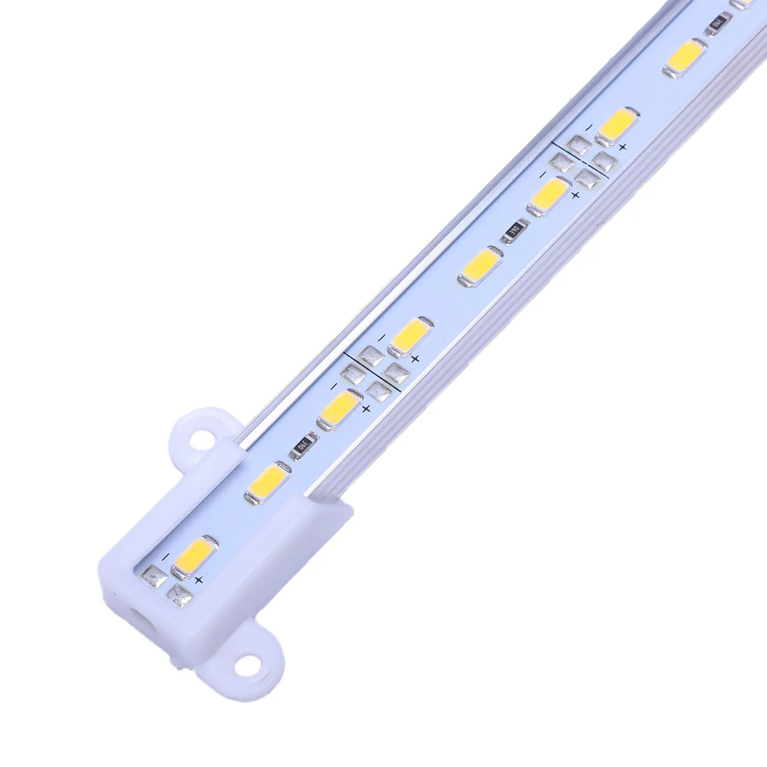 5630 SMD 하드 스트립 바 라이트, 알루미늄 경질 웜 화이트, 50cm, 12V, 36 LED