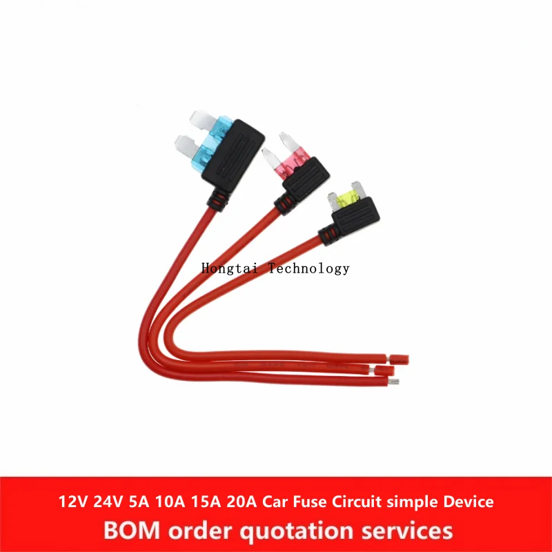

12-24V 5A 10A 15A 20A Car Fuse Holder Additional Circuit Adaptor Mini Micro Standard Blade Fuse Simple Safety Device