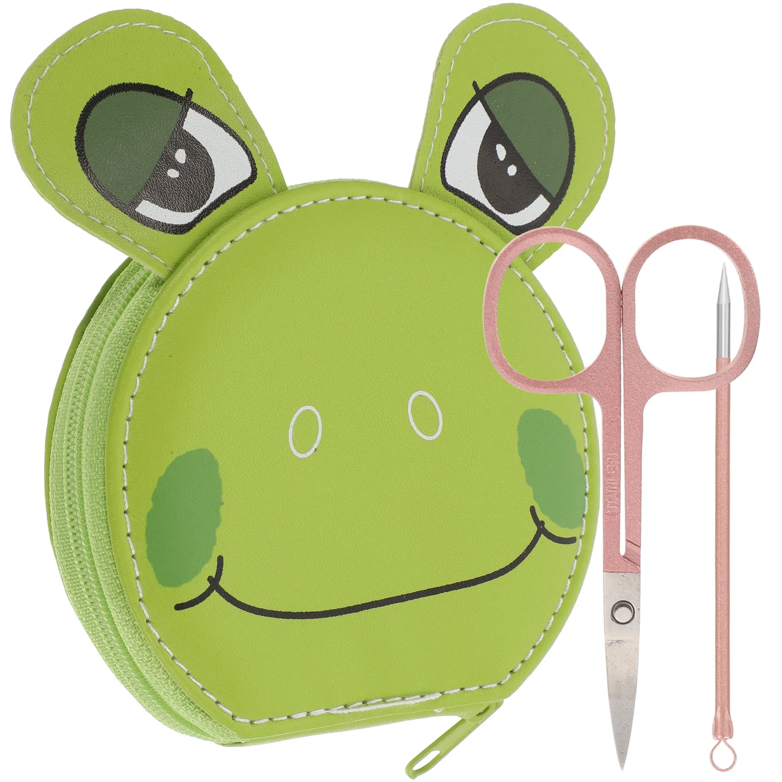 1세트 내구성 있는 네일 케어 키트 여행용 페디큐어 도구 스테인리스 휴대용 매니큐어 세트 안전한 디자인 각질 제거기