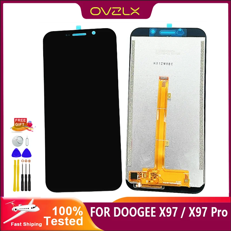 Display LCD original para Doogee X97 Pro, Touch Screen, Montagem digitalizador, Telefone de substituição, 100% testado, X97Pro, 6.0 ", Novo