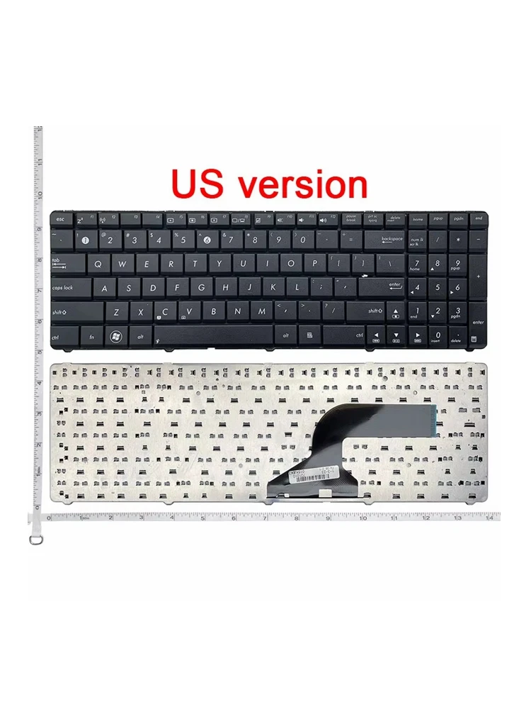 Klawiatura do laptopa ASUS N50 N51 N60 X61 U50 K55D G60 F50 U53 P53 G72 X53 X54H k53 A53 A52J K52N G51V (RU/US/UK/SP/FR/AR/BR/TU) — zdjęcie 2