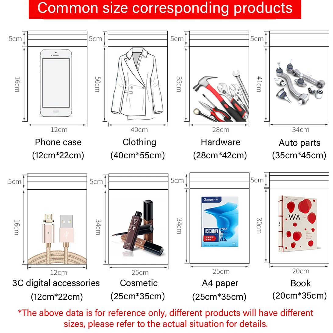 100PCS Custom Courier Bag Shipping Express Envelope Storage Mailing Bags Self Adhesive Seal Packaging Clothing Small Business