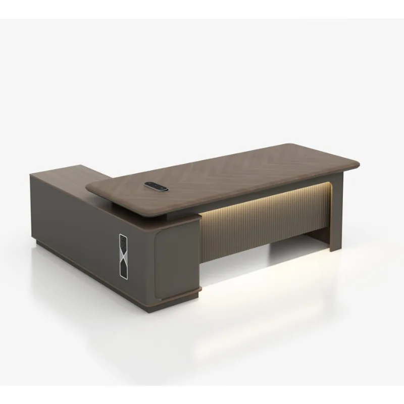 Modern Luxury Office Furniture Boss Desk for Executives and Managers Solid Wood CEO Luxury