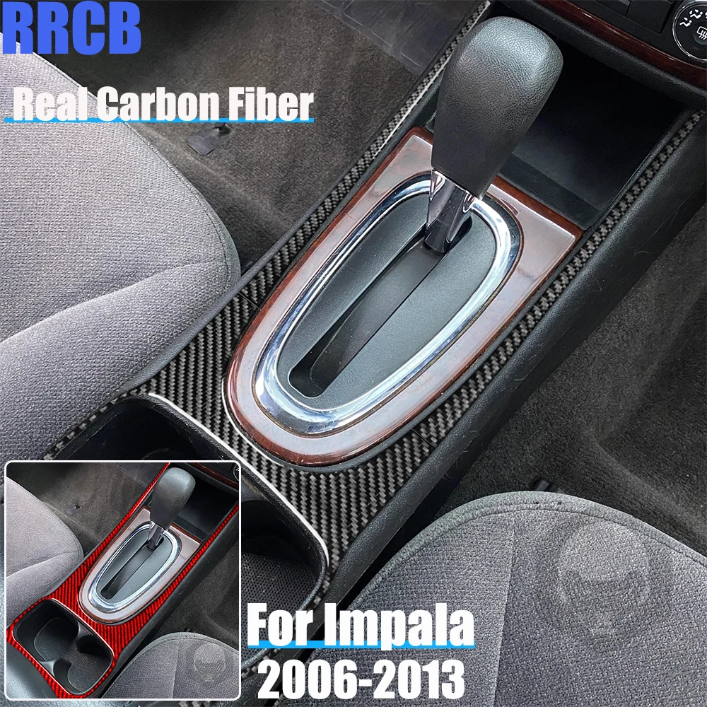 

Настоящее углеродное волокно, автомобильные аксессуары, объемная панель переключения передач, декоративная накладка, мягкая наклейка для Chevrolet Impala 2006-2013