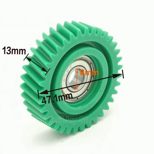 Imagen 2 del producto Engranaje planetario oblicuo 35T, 47,1x13mm con rodamientos de 8mm, engranaje de nailon para bicicleta eléctrica, piezas de Motor de cubo de 500W, engranajes helicoidales