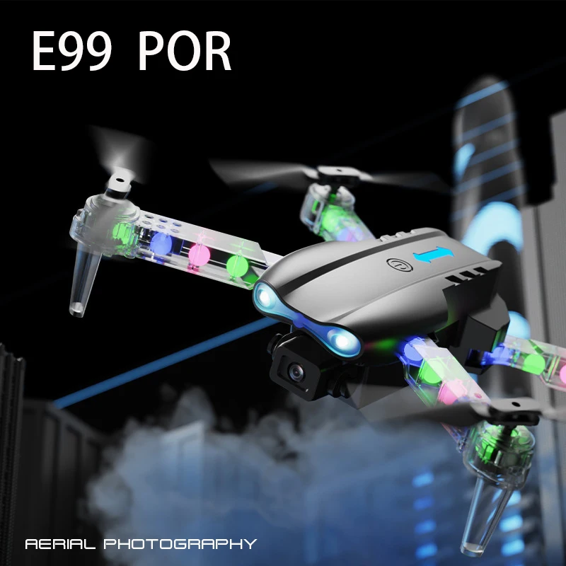 طائرة رباعية بدون طيار جديدة يمكن التحكم فيها بشاشة LCD E99 مع تحديد موضع التدفق البصري وإيقاف بمفتاح واحد للتصوير الجوي #5