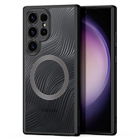 DUX DUCIS Aimo Series for Samsung Galaxy S24 Ultra Case Compatible with MagSafe TPU+PC Matte Phone Case (REACH) - Black