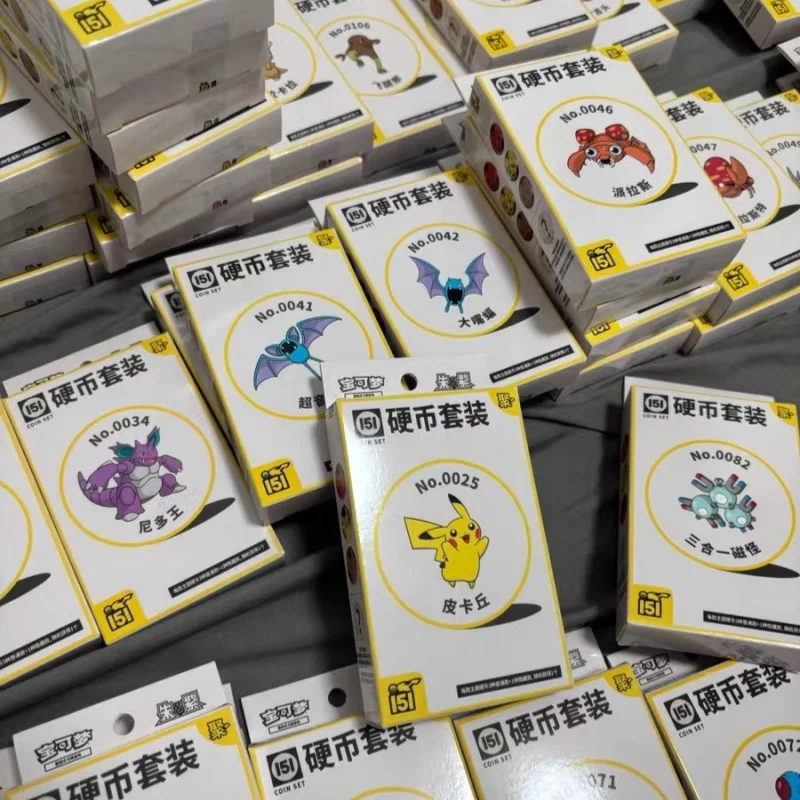 

100% Original Pokém0n Collection Swap Card Game PTCG Simplified Chinese Zhu&Purple Collection 151 Coin Set Ju Collectibles card