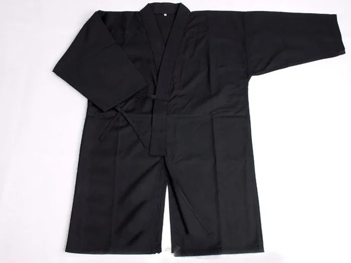 Hakama Martial Arts Apanese Kendo Laido Aikido Hapkido Hakama Martial Arts Uniform Kendogi+Hakama+underwear+belt) black And Blue