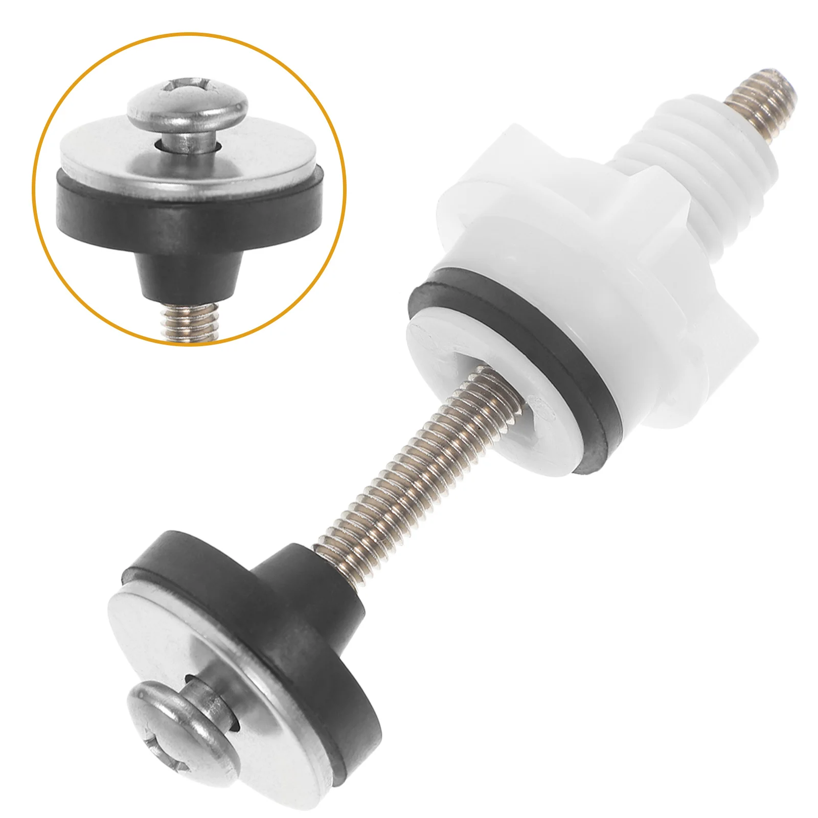 

4Pcs Reliable Stainless Steel Toilet Seat Bolts Fine Production Process Good Performance Fixing Screws Toilet Seat Screws