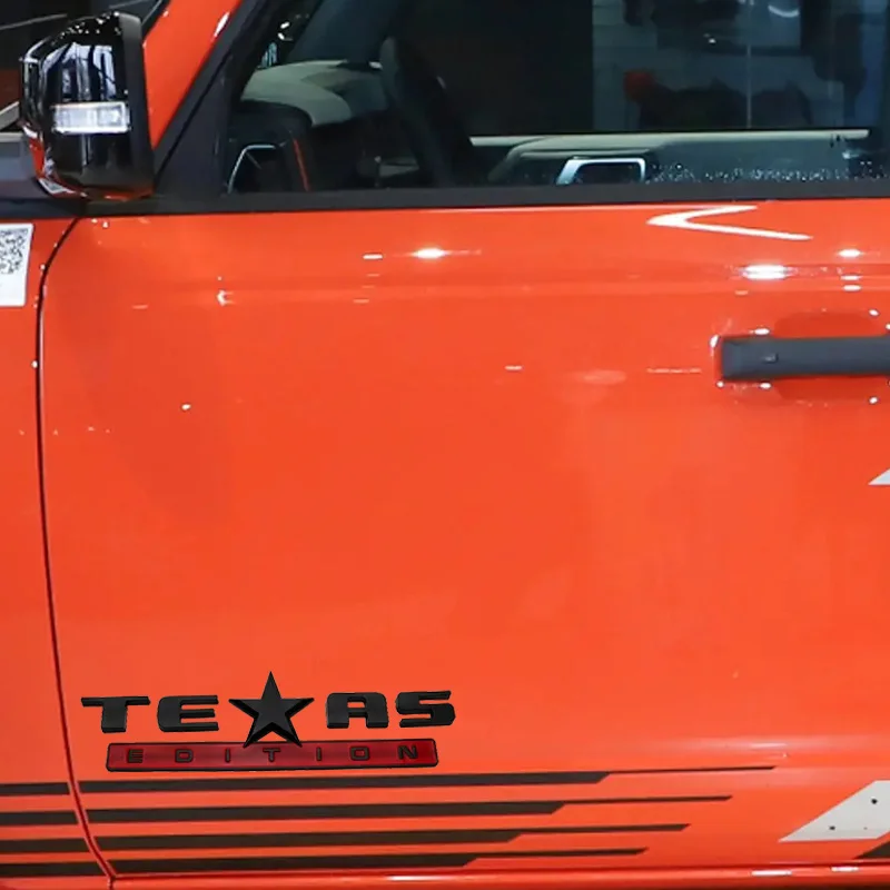 3D ABS Texas Commemorative Sticker For Raptors, Rangers, FJ Wrangler, Rear Box Decoration Accessories
