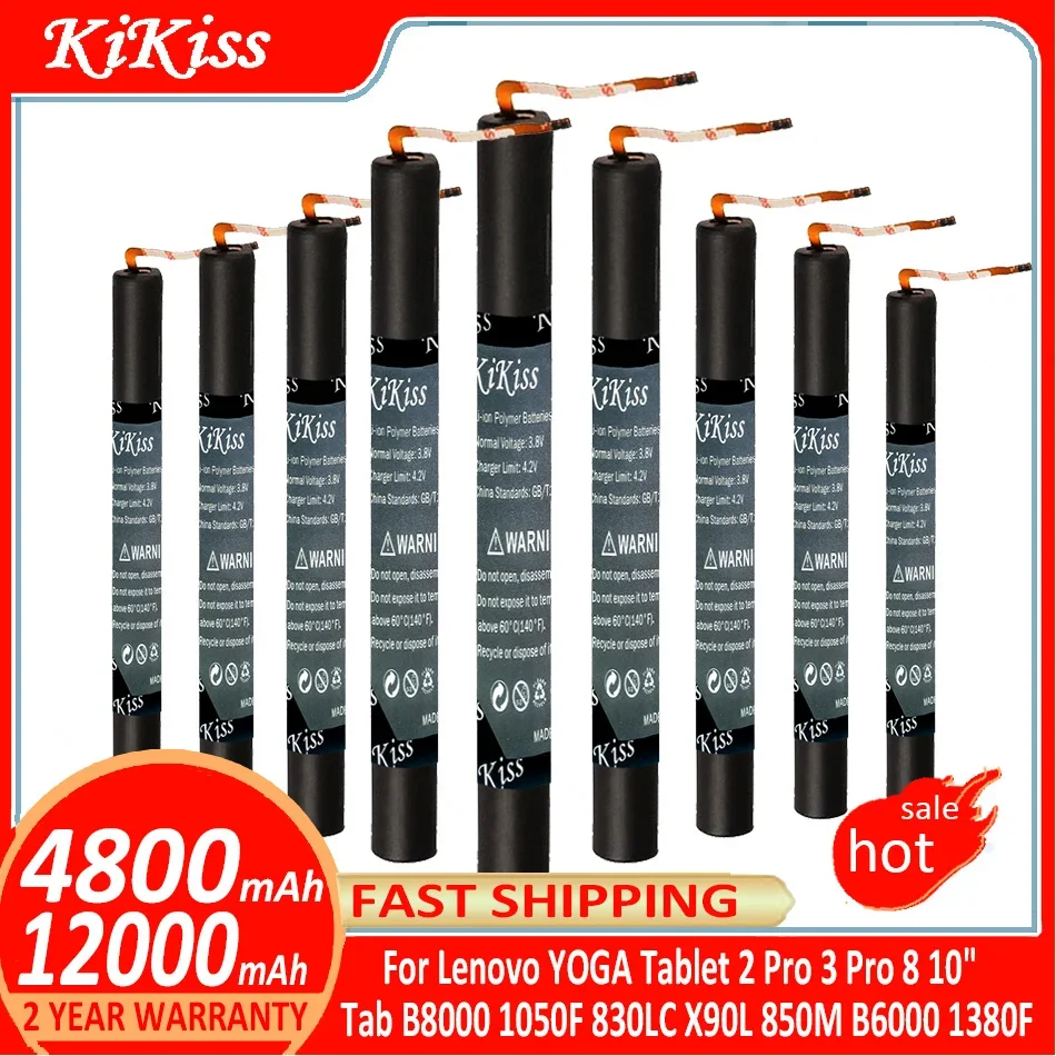 

Battery For Lenovo YOGA 2 Pro 2Pro 3 Pro 3Pro 8 10" Tab B8000 B8000-F YT3-X50F 1050F 830LC X90L 850M B6000 1380F YTX705F