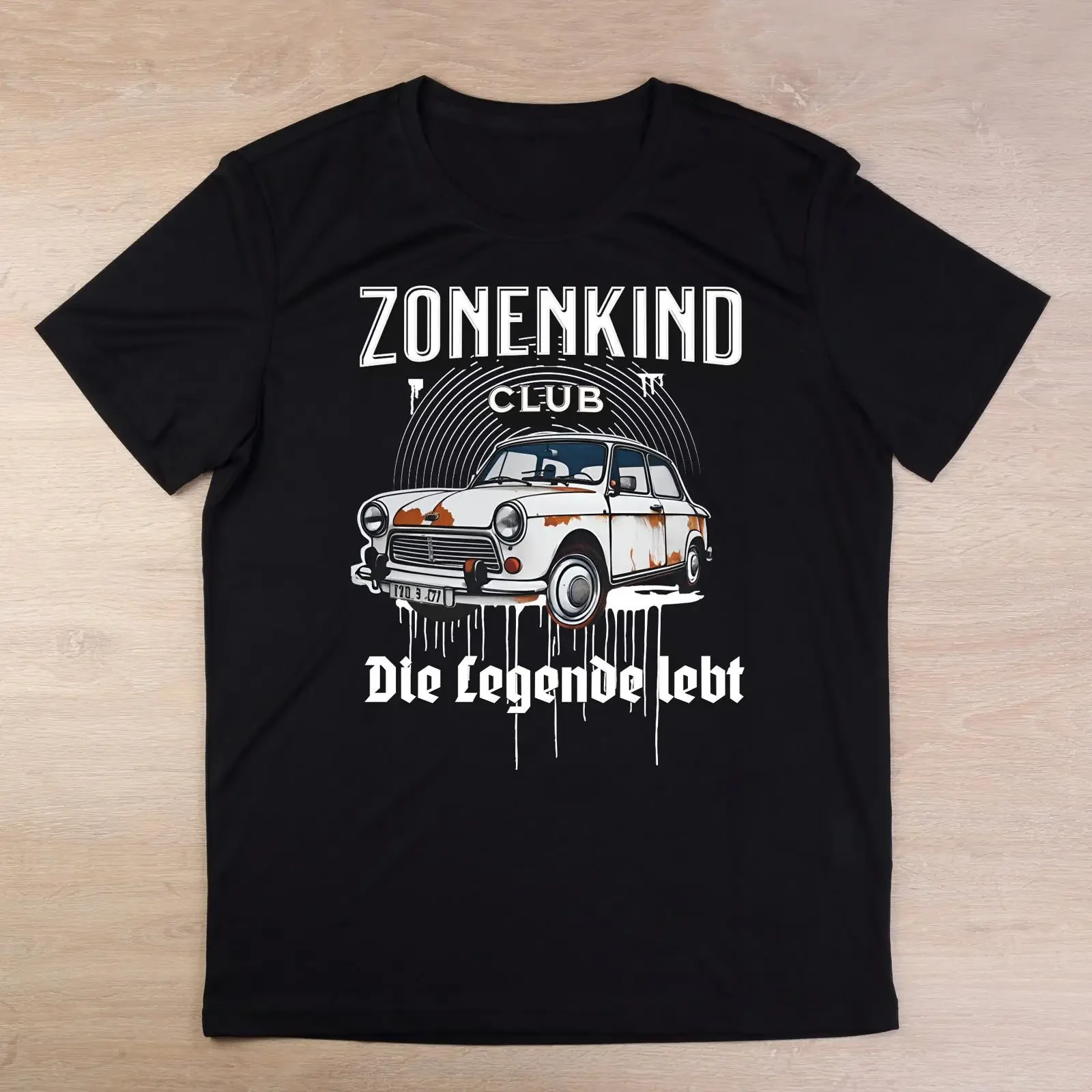 Camiseta Zonenkind Heimatliebe Trabi, estilo vintage, streetwear unisex, cómoda, ligeramente elegante, a la moda, suave