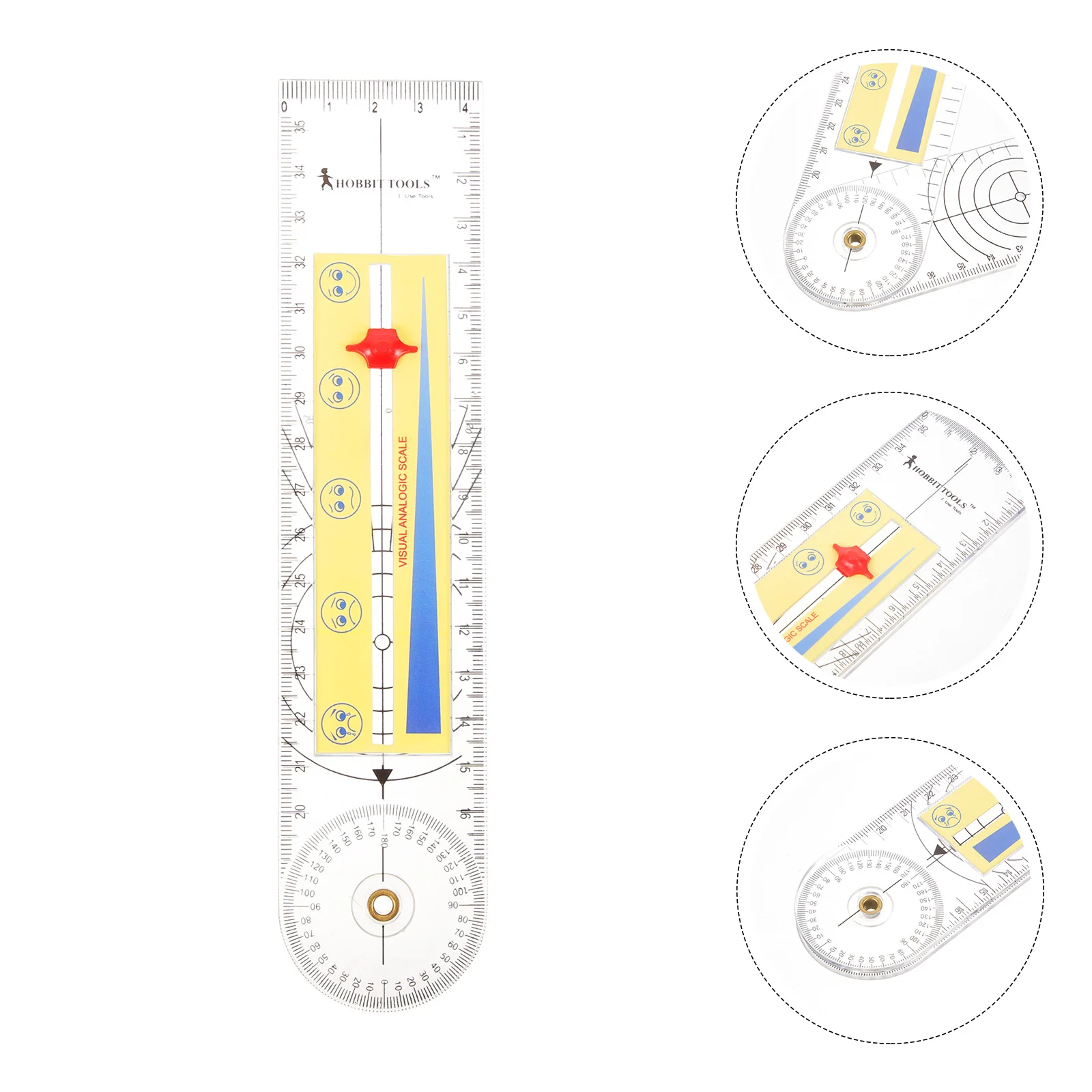 Rotary Tool Goniometer Medical Therapy Folding Ruler Body Small Protractor Angle Foldable Finder Professional