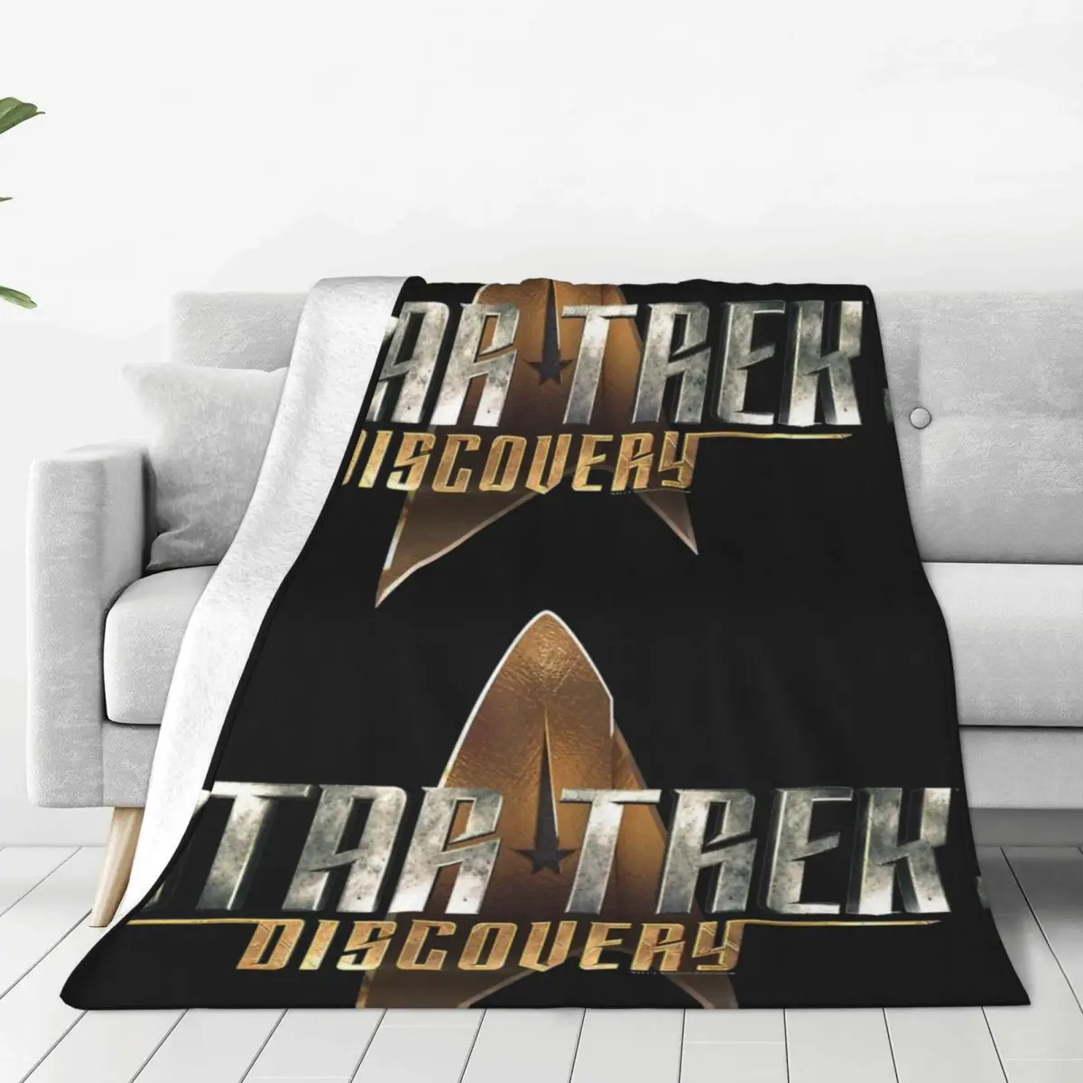 Stars Treks Flannel Blanket Vintage Throw Blanket for Sofa Bedding Lounge 125*100cm Bedspreads