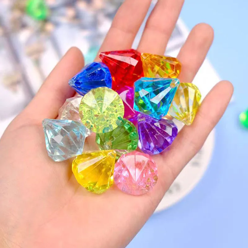 20Pcs Party Bag Fillers Pirate Treasure Gems Diamond Jewelry Birthday Gifts For Kids Boys Girls  Kinder Surprise Toys