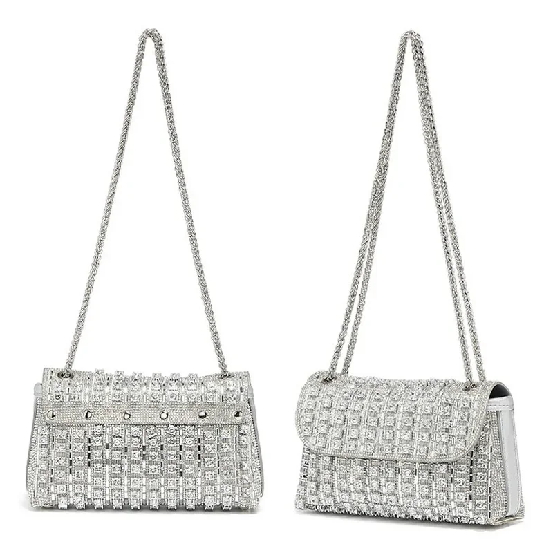 

Luxury Wedding Handbags For Women Elegant Chain Shoulder Bag Female Party Evening Clutch Bag