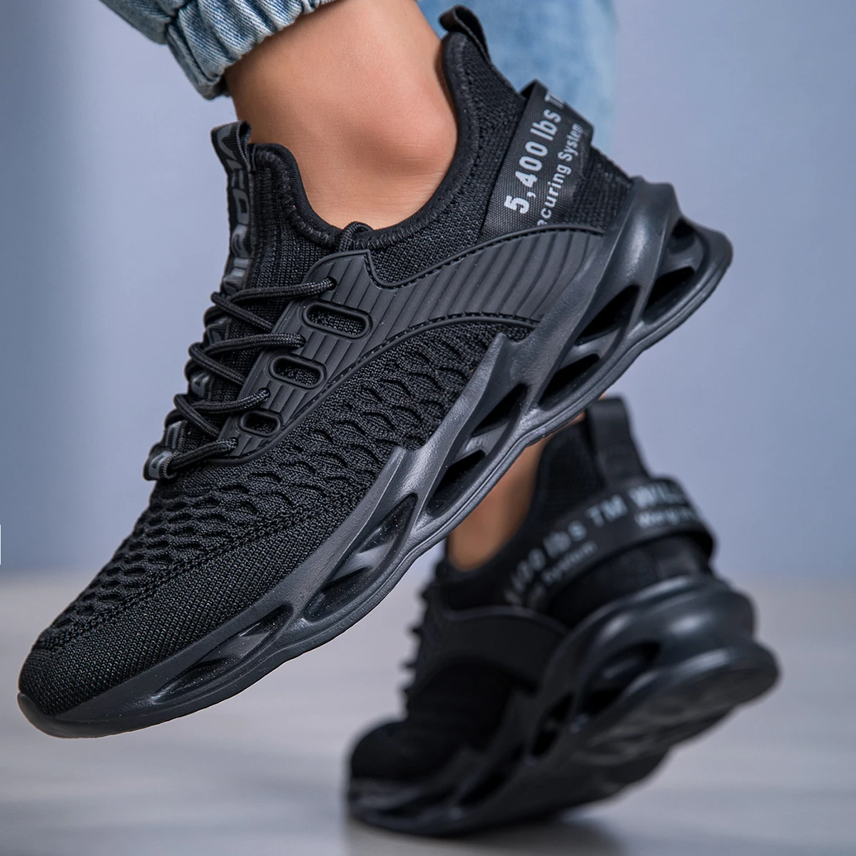 YRZL Mens Athletic Shoes Lightweight Breathable Running Sneakers Comfortable Trainers Non Slip Walking Shoes Men Sports Footwear - Image 3