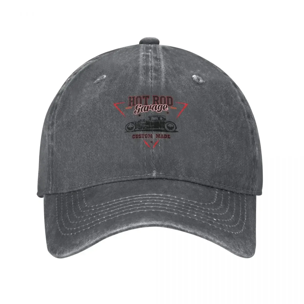 

Cool vintage style hot rod emblem design Baseball Cap Hat Man Luxury Sun Hat For Children Streetwear For Girls Men's