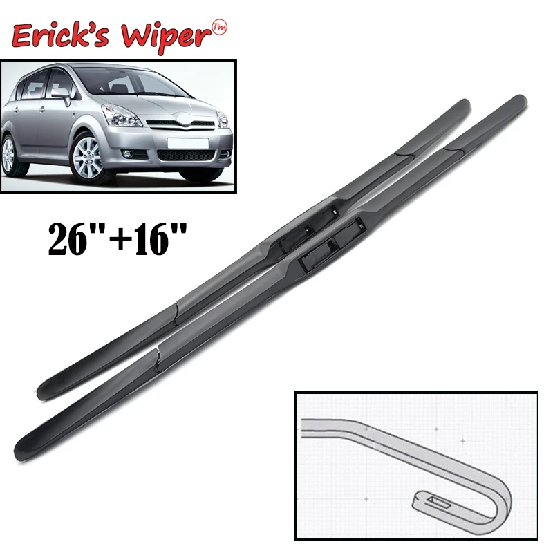 Erick's Wiper Front Wiper Blades For Toyota Corolla Verso 2 E121 AR10 2001 - 2009 Windshield Windscreen Window 26