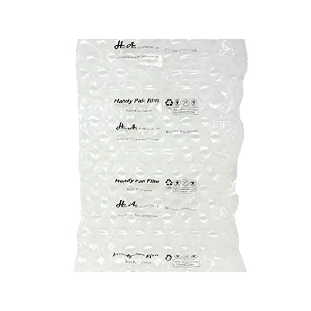 Air Bubble Cushion Film Mini Pak'R Machine 656Ft Roll LDPE Material 1/2in Inflated Thickness Easy Tear Perforations RFID Tag