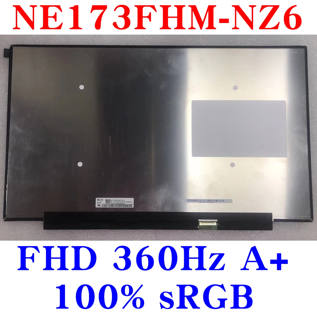

ЖК-экран NE173FHM-NZ6 FHD 1920*1080/360Hz 100% sRGB, монитор ноутбука, "сделай сам", портативный дисплей, игровая панель