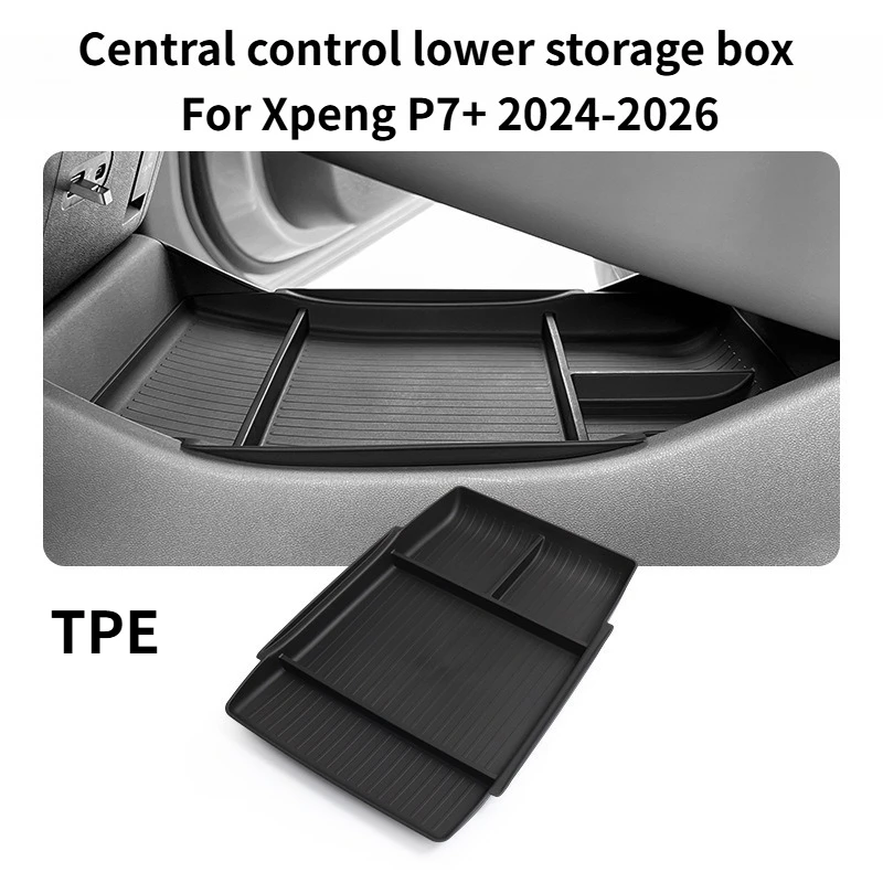 Auto-Mittelkonsole Aufbewahrungsbox für Xpeng P7+ 2024-2026 Getränkehalter Armaturenbrett-Organizer Autotür-Organizer Auto-Innenraum-Zubehör
