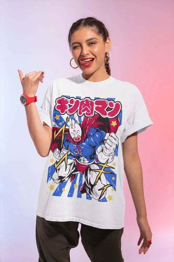 Kinnikuman Muscleman Manga Japan Anime Unisex Tshirt T-Shirt Soft Tee Graphic T Shirts Women Clothes Oversized T Shirt  Harajuku