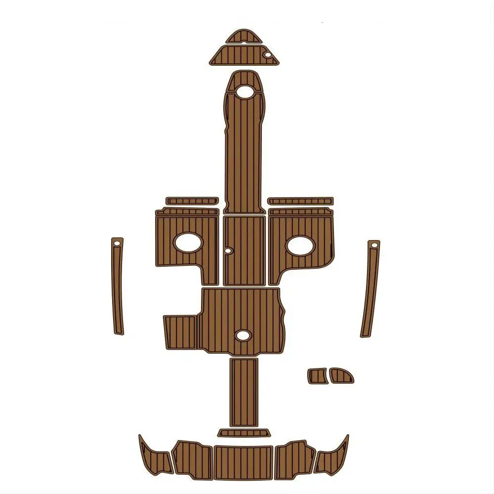 

Для 2010 Sea Ray 270 SLX Платформа для плавания Кокпита Pad Лодка EVA Пена из тикового дерева Напольный коврик Клейкая подкладка SeaDek Пол в стиле Gatorstep
