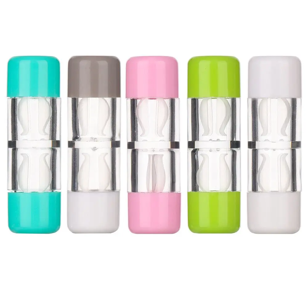 Portable Contact Lens Case Bottle Tube Candy Color Travel Glasses Lenses Box For Unisex Eyes Care Kit Holder Container Fashion