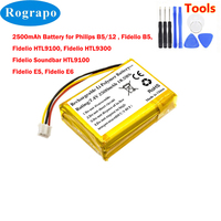 New 7.4V 2500mAh 104050-2S, 2ICP11/41/54 Battery For Philips B5/12, Fidelio B5, Fidelio HTL9100, Fidelio HTL9300, Fidelio E5 E6